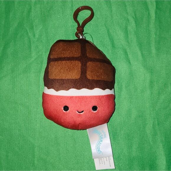 Squoshmallows Paulton the Chocolate Bar Clip NWT 2021 - Picture 1 of 3